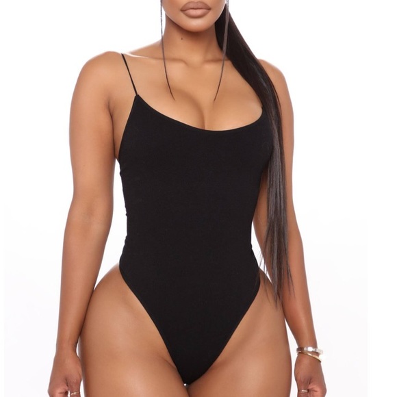 Fashion Nova Tops - Fashion nova black bodysuit top